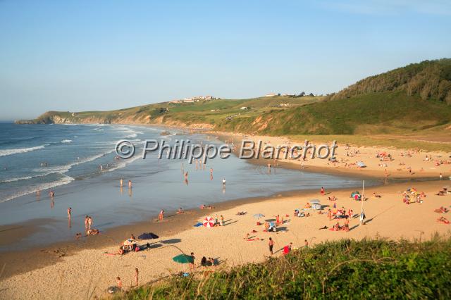 espagne cantabrie 04.JPG - Plage de Comillas, Costa verdeCantabrie, Espagne
